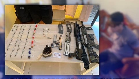 One of Pampanga's most wanted persons facing murder charges is now behind bars, while a huge cache of high-powered firearms and ammunition was recovered during a successful operation in Brgy. Pias, Porac on 20 May.