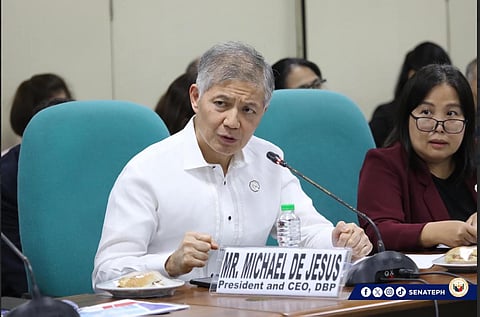 DBP president and chief executive officer Michael de Jesus.