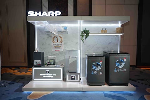 SHARP Philippines showcases its latest home appliance innovations, including washing machines, air purifiers and AIoT-enabled air conditioning systems.