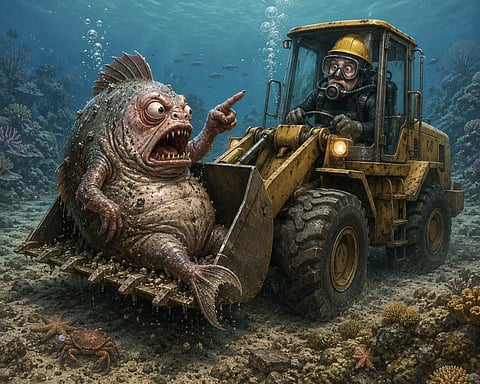 CRITICS fear deep-sea mining will smother marine life with waste and the noise of heavy machinery will disrupt oceanic migrations.