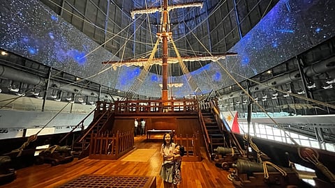 THE museum boasts first-of-its-kind oval digital display.