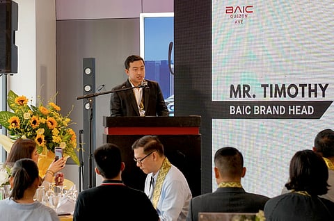 DURING the Quezon Avenue showroom opening, BAIC Brand head Timothy Sytin said the Wheels Inc. partnership gives the brand a stronger base in Metro Manila.