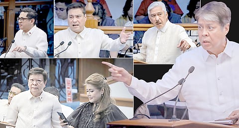 SENATE firestorm There was no leadership shakeup during Monday’s first session of the week, but the chamber was rocked by heated exchanges among senators over Senator Imee Marcos’ privilege speech alleging a Charter change plot. Senators Francis Pangilinan, Tito Sotto, Migz Zubiri and Bam Aquino took turns denying the allegation, while Senator Rodante Marcoleta joined the debate to defend Marcos.
