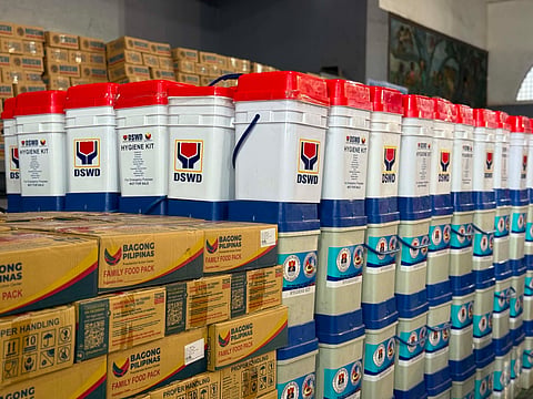 DISASTER READY: Family Food Packs (FFPs) and other non-food items distributed to Binondo Fire Victims on May 25. The DSWD reported on Tuesday, May 26, that more than 4.7 million food packs ready for possible distribution to Filipino families when disasters hit areas in the country. (Photo from DSWD).