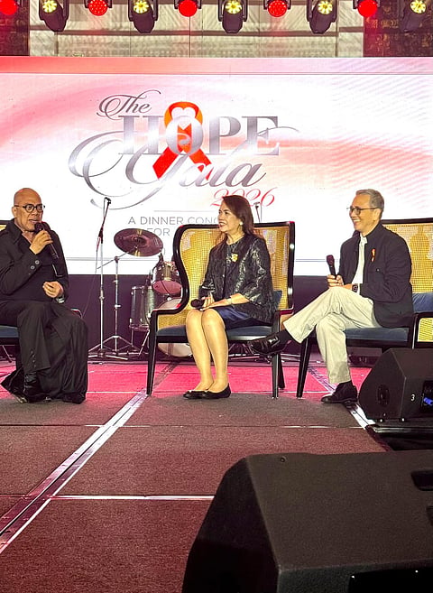 BOY Abunda talks to EPCALM founders Dr. Erlyn Demerre and Eng. Justice Demerre about their programs benefiting adult leukemia patients.