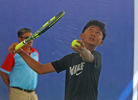 NIKE Zoleta continues his family’s winning tradition in lawn tennis by clinching a bronze medal in the elementary boys’ event of the Palarong Pambansa in Agusan del Sur.