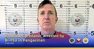American sex offender behind bars