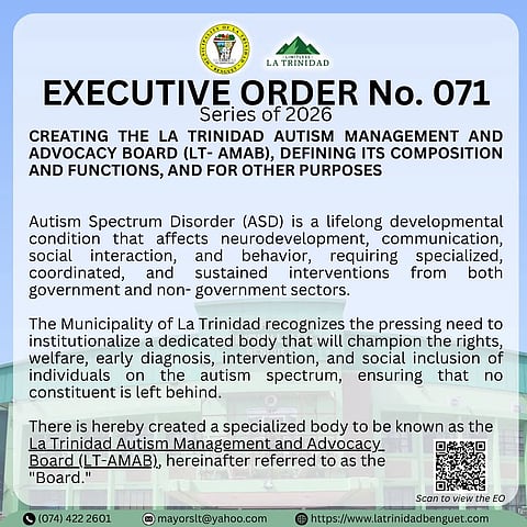 La Trinidad creates autism management body