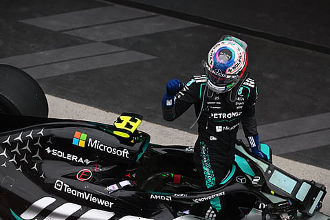 MERCEDES celebrates after Andrea Kimi Antonelli turns another tense teammate fight into a bigger championship lead.
