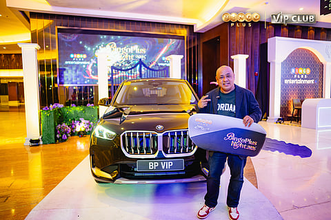 BingoPlus VIP Club’s first BMW winner receives the brand-new luxury vehicle during the BingoPlus Night 2026 in Manila, marking a milestone moment in the ongoing VIP Club BMW Giveaway Series.