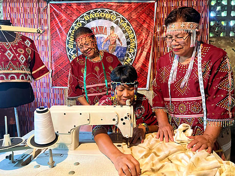 Opportunity comes to life as members of the Binugao Bagobo Tagabawa Women’s Association work on their sewing projects, thanks to the support of various organizations, including AboitizPower subsidiary Therma South, Inc., which extended a ₱230,000 contribution to strengthen the group’s livelihood initiatives.