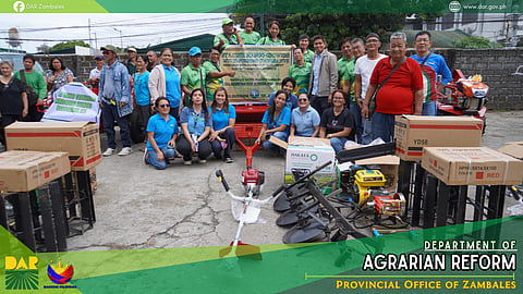 The Department of Agrarian Reform (DAR) Zambales distributed farming machineries and equipment worth P2-million to five agrarian reform beneficiaries’ organizations (ARBOs) at the Department of Agrarian Reform Provincial Office (DARPO) in the capitol town of Iba, Zambales on 3 June 2026.