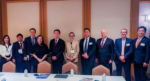 ABOITIZ INFRACAPITAL IN JAPAN. Aboitiz InfraCapital (AIC) President and CEO Cosette V. Canilao (6th from left) and AIC Airports Chief Airline Marketing Officer Mark Souter (2nd from right) joined Philippine government officials and executives from leading Japanese corporations during a high-level business engagement in Tokyo last May 27 led by President Ferdinand R. Marcos, Jr. The discussions explored opportunities for deeper collaboration across infrastructure, aviation, tourism, and investment, supporting efforts to strengthen economic ties between the Philippines and Japan.