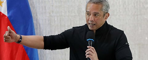 (February 12 2026) DILG Sec. Jonvic Remulla raised the bounty for gambling tycoon Atong Ang to P20 million, announced during a press-conference held in Quezon City on Thursday February 12 2026. Sec. Remulla also said they will filing cases to 40 former and current officials for bid-rigging and graft before the ombudsman and around 1000 BFP personnel may face complaint related to illegal activities. Photo/Analy Labor