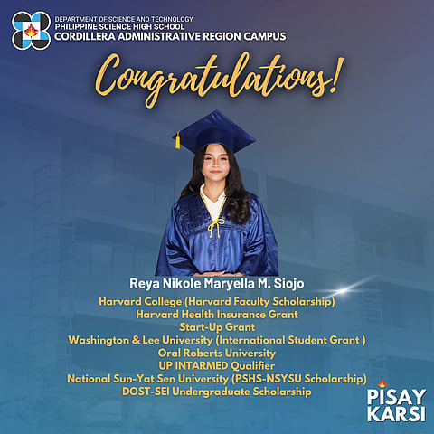 PhilSci Cordillera valedictorian earns full Harvard scholarship