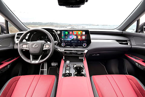 RED and ready: Inside the little details make for a lovely cockpit.
