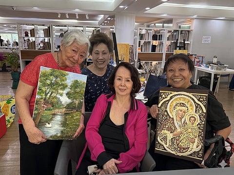 THE 'awesome foursome' of Sunshine Place (from left) Erlinda Acacio Flores, Carolina Ocampo Llanillo, Conchitina Sevilla Bernardo and Leni Reynoso Araullo.