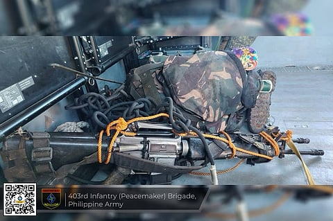 Philippine Army seizes firearms, war materiel in Bukidnon