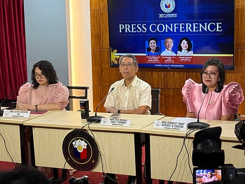 Lawmakers from the House Prosecution Panel conduct a press conference with regards to the updates of the group's preparations ahead of the impeachment trial of Vice President Sara Duterte.