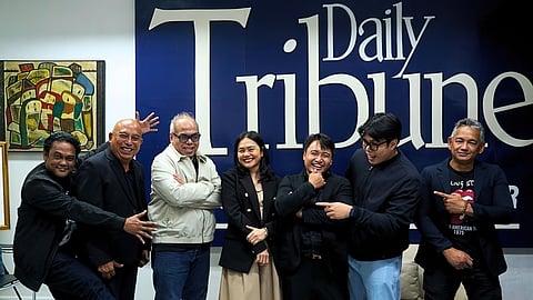 THE editors behind DAILY TRIBUNE ’s award-winning journalism. From left are Elmer Manuel, Rey Bancod, Chito Lozada, Dinah Sabal-Ventura, Carl Magadia, Jason Mago and John Henry Dodson, whose collective efforts help uphold the newspaper’s enduring commitment to its motto, ‘Without Fear, Without Favor.’