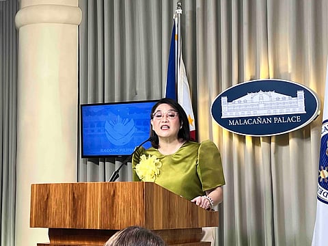 Palace press officer, Undersecretary Claire Castro