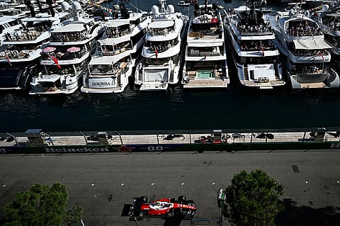 Ferrari's Monegasque driver Charles Leclerc competes during the qualifying session at the Monaco street circuit in Monaco, ahead of the Monaco Formula 1 Grand Prix, on 6 June, 2026.
