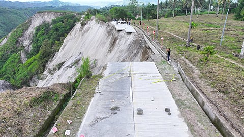 Public roads, bridges near epicenter of 7.8 magnitude quake damaged