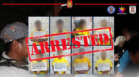 8 of the 17 suspects presented for drug violations following Nueva Ecija operations on June 9-10.