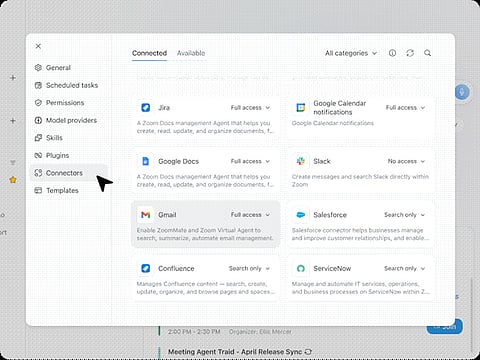 ZOOMMATE uses agentic AI to search enterprise data, automate workflows and generate business documents, aiming to eliminate the need for employees to jump between multiple workplace apps.