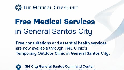 The Medical City Clinic offers free medical services to quake victims in GenSan