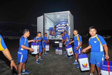 The Philippine Charity Sweepstakes Office dispatched an additional batch of ChariTimba food packs on Tuesday morning to assist residents affected by the magnitude 7.8 earthquake in Glan, Sarangani.