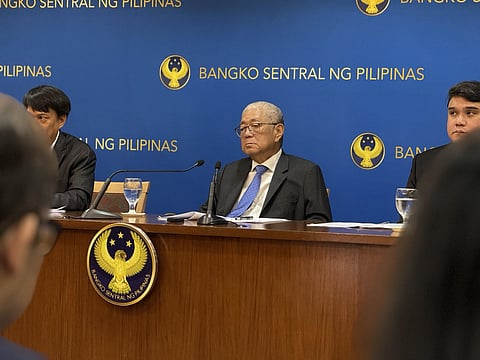 BANGKO Sentral ng Pilipinas Governor Eli M. Remolona Jr. (center) acknowledged that the Philippines has been one of the hardest hit nations by the Gulf conflict, resulting in the central bank’s hiking rates twice in response to inflationary pressures.