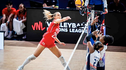 NINA Cajic anchors Serbia to a straight sets win over the Dominican Republic to halt a five-game slide in Week 2 of the 2026 Women’s VNL.