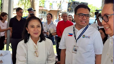 FORMER Vice President, now Naga City Mayor Leni Robredo, enthusiastically praised not only President Marcos Jr., but also Department of Human Settlements and Urban Development Secretary Jose Ramon Aliling (beside Mrs. Robredo) for playing a key role in the national government’s ‘aggressive’ housing program for the homeless in Naga and other parts of the country.