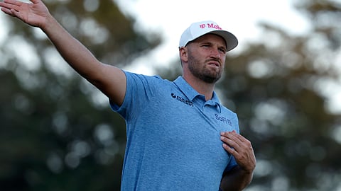 AMERICAN Wyndham Clark tracks his tee shot from the sixth hole during the opening round of the 126th US Open at Shinnecock Hills Golf Club on Thursday in Southampton, New York.