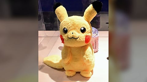 PIKACHU plush toy.