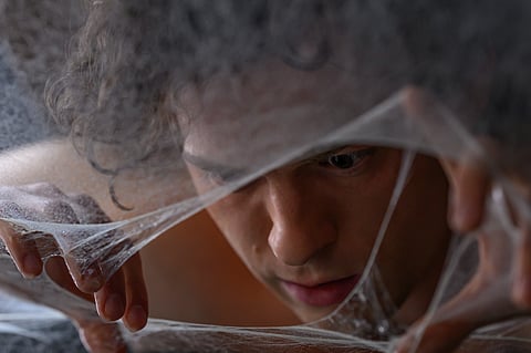 TOM Holland as Spider-Man.