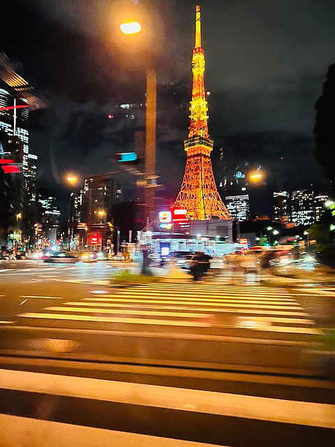 The renowned Tokyo Tower in Tokyo, Japan