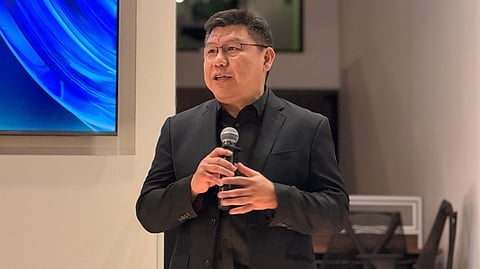WINSTON Damarillo, founder and chief executive officer of NMBLR.ai, discusses the company’s growth outlook and expansion plans during a media briefing in Makati City on Tuesday.