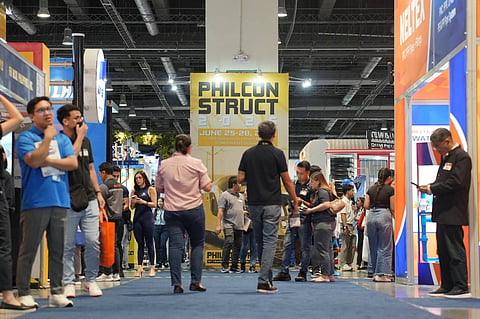 VISITORS explore exhibition booths during PHILCONSTRUCT 2026 at the SMX Convention Center Manila.