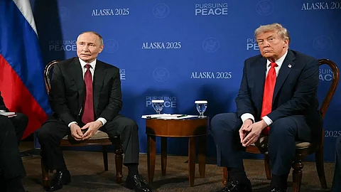 Presidents Donald Trump and Vladimir Putin