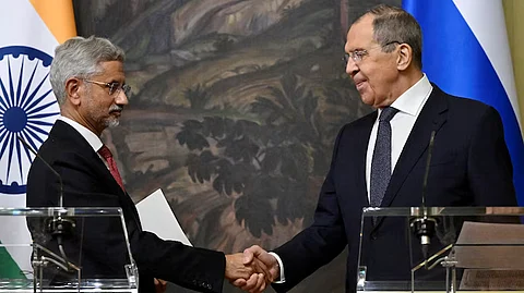 S Jaishankar with Sergei Lavrov