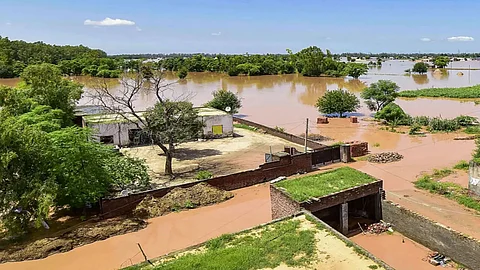Swollen Punjab rivers