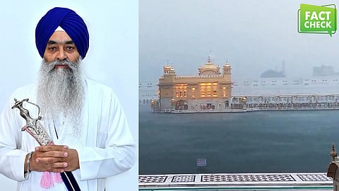 Singh Sahib Giani Raghbir Singh Ji, Chief Granthi of Sri Harmandir Sahib