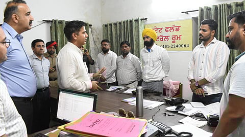 DC Jalandhar with team taking control measures