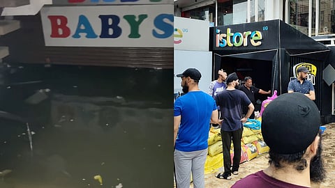 Water-logging at Underground store Model Town, Jalandhar