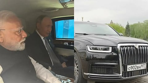 PM Modi takes Putin’s car
