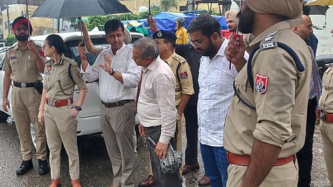 Jalandhar DC and CP on highway inspection