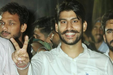 Gaurav Veer Sohal after scripting history as ABVP wins Panjab University student council president post for the first time.
