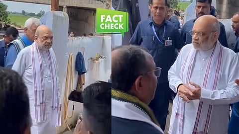 Amit Shah in flood-hit area